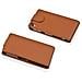 Custodia Compatibile Con Sony Xperia Z2 In Marrone Cioccolata - Coperchio Protettivo In Design Flip Realizzato In Similpelle Testurizzata - Foto miniatura 3