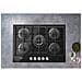Piano Cottura HAGS 72F / BK a Gas 5 Fuochi Gas Colore Nero - Foto miniatura 3