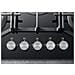 Piano Cottura HAGS 72F / BK a Gas 5 Fuochi Gas Colore Nero - Foto miniatura 7