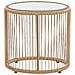 Set Da Balcone In Rattan Marrone Chiaro 2 Sedie Con Cuscini Grigio Chiaro Labico - Foto miniatura 15