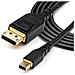 Cavo da Mini DisplayPort 1.4 Supporto Video 8K per Monitor / Proiettore da 1 metro Colore Nero  - Foto miniatura 5