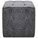 Pouf 2 pz Grigio 30x30x30 cm in Similpelle Scamosciata - Foto miniatura 2