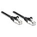 Cat5e (FTP) Patch Cable, 2x RJ-45, Molded, 7 ft. , Black - Foto miniatura 4