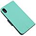 Maxy Custodia Book Orizzontale Silicone Case Per Apple Iphone Xs Max Mint-navy - Foto miniatura 3