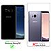 Custodia Compatibile Con Samsung Galaxy S8 In Blu - Nero - Coperchio Protettivo Bicolore In Vetro Temperato E Silicone Tpu - Foto miniatura 2