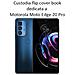 Maxy Custodia Book Orizzontale Silicone Case Per Motorola Moto Edge 20 Pro 5g Gold-black - Foto miniatura 2
