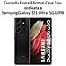 Custodia Armor Case Tpu Cover Per Samsung Galaxy S21 Ultra 5g G998 Black - Foto miniatura 2