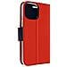 Custodia Portafoglio Iphone 14 Pro Funzione Supporto Rossa / Blu - Foto miniatura 5