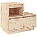 Comodini 2 Pz 60x34x51 Cm In Legno Massello Di Pino - Foto miniatura 2