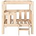 Cuccia per Cani 65,5x43x70 cm in Legno Massello di Pino - Foto miniatura 4