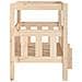 Cuccia per Cani 65,5x43x70 cm in Legno Massello di Pino - Foto miniatura 7