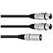 Cavo adattatore Xlr (m) / 2xxlr (f) 0,5m Bk - Foto miniatura 1