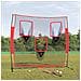 Rete Baseball Portatile Nera E Rossa 183x105x183 Cm Poliestere - Foto miniatura 2