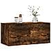 Mobile A Parete Rovere Fumo 80x36,5x35 Cm In Legno Multistrato - Foto miniatura 3