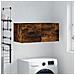 Mobile A Parete Rovere Fumo 80x36,5x35 Cm In Legno Multistrato - Foto miniatura 1