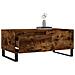 Tavolino Da Salotto Rovere Fumo 90x50x36,5 Cm Legno Multistrato - Foto miniatura 3