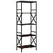 Libreria Rovere Fumo 5 Ripiani 59x35x171 Cm Legno Multistrato - Foto miniatura 2