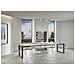 Tavolo Allungabile 90x120/380 Cm Tecno Evolution Telaio Antracite - Bianco Frassino - Foto miniatura 4
