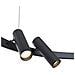 Lampadario A Sospensione Moderno Satellite Metallo Nero Acrilico 6 Luci Led 42w - Foto miniatura 2