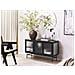 Credenza Espositiva In Vetro Devon Metallo 115 Cm Nero - Foto miniatura 1