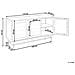 Credenza Espositiva In Vetro Devon Metallo 115 Cm Nero - Foto miniatura 2