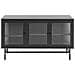 Credenza Espositiva In Vetro Devon Metallo 115 Cm Nero - Foto miniatura 3