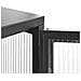 Credenza Espositiva In Vetro Devon Metallo 115 Cm Nero - Foto miniatura 5