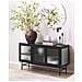 Credenza Espositiva In Vetro Devon Metallo 115 Cm Nero - Foto miniatura 8