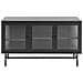 Credenza Espositiva In Vetro Devon Metallo 115 Cm Nero - Foto miniatura 10