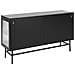 Credenza Espositiva In Vetro Devon Metallo 115 Cm Nero - Foto miniatura 12