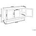 Credenza Espositiva In Vetro Devon Metallo 115 Cm Nero - Foto miniatura 14