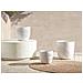 Vaso Da Fiori Argilla Bianco Sporco 35 X 35 X 33 Cm Ftero - Foto miniatura 1