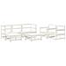 Set Salotto Da Giardino 7 Pz Bianco In Legno Massello Di Pino - Foto miniatura 1