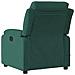 Poltrona Massaggiante Reclinabile Elettrica Verde Scuro Velluto - Foto miniatura 2