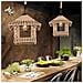 Lampadario A Sospensione Corda In Canapa Stile Vintage Country Portalampada E27 - Foto miniatura 3