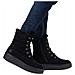 Black Casual Closed Ladies Mid Height Boots Stivaletti Pelle Scamosciata /nabuk Scarpe Donna Nero Eu 36, 78800-00 - Foto miniatura 2