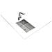 Flex Linea RS15 27.40 Lavello ad incasso Rettangolare Acciaio inox - Foto miniatura 2
