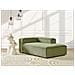 Chaise Longue Versione Sinistra Ardal Velluto A Coste Verde - Foto miniatura 1