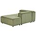 Chaise Longue Versione Sinistra Ardal Velluto A Coste Verde - Foto miniatura 3