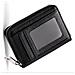 Portafoglio Di Carte In Pelle Con Blocco Rfid E Design Ad Fisarmonica Black - Foto miniatura 2