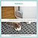 Lettiera per Gatti Chiusa a 2 Ingressi con Vassoio e Paletta, in Plastica PE, 44x55x39 cm, Bianco - Foto miniatura 5