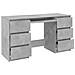 Lusso Casadino -  Scrivania Grigio Cemento 140x50x77 Cm In Legno Multistrato - Foto miniatura 4