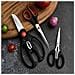 Set Di Forbici Da Cucina (3 Pezzi) Con Confezione Regalo Black - Foto miniatura 4