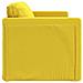 Divano Letto da Terra 2 in 1 Giallo Scuro 122x204x55 cm Velluto - Foto miniatura 6