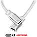 Splitter Audio /carica Lightning 2in1 Nylon, Bianco - Foto miniatura 4