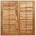 Set da Pranzo da Giardino 5 Pezzi in Legno Massello di Acacia, Tavolo da Pranzo all'aperto 90x90x74.5 cm in Legno Massello di Acacia, Sedie da Giardino impilabili 4 pezzi in Legno Massello di Acacia e Metallo - Foto miniatura 8