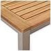 Set da Pranzo da Giardino 5 Pezzi in Legno Massello di Acacia, Tavolo da Pranzo all'aperto 90x90x74.5 cm in Legno Massello di Acacia, Sedie da Giardino impilabili 4 pezzi in Legno Massello di Acacia e Metallo - Foto miniatura 9