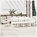 Set da Pranzo per Giardino 11pz Bianco Legno Massello di Pino - Foto miniatura 3
