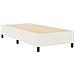 Letto Box Spring Crema 100x200 cm Tessuto a Coste - Foto miniatura 3