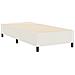 Letto Box Spring Crema 100x200 cm Tessuto a Coste - Foto miniatura 8